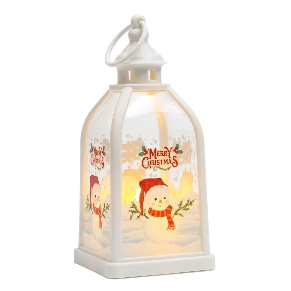 Decorative Lantern Christmas Motif Warm Glow Indoor & Outdoor