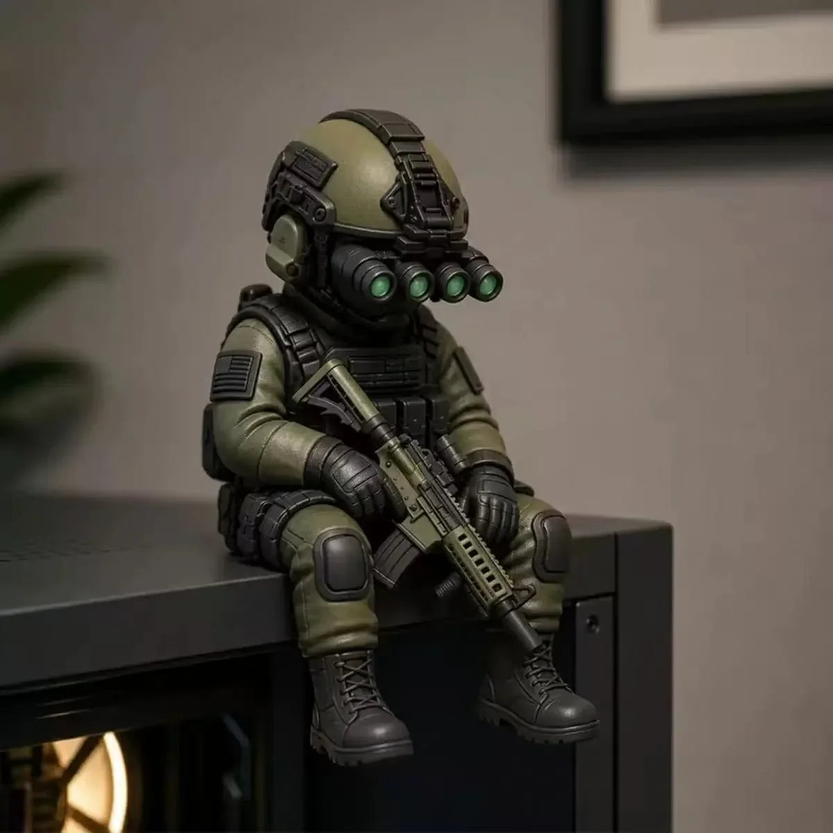 Decorative Soldier Figure Realistic Detail Durable Plastic