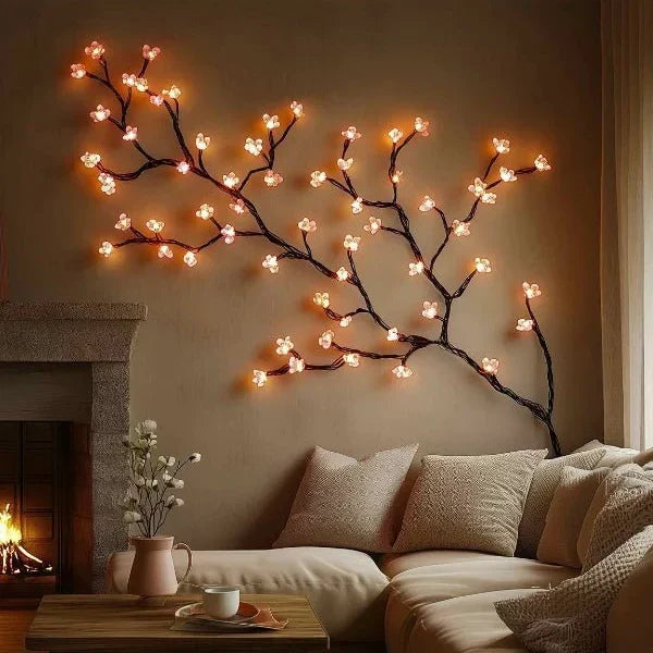 Decorative Wall Lamp Branch Design Integrated Warm White LEDs
