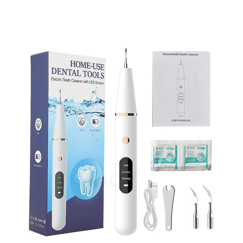 Dental Tartar Remover Ultrasonic LED Light Three Settings
