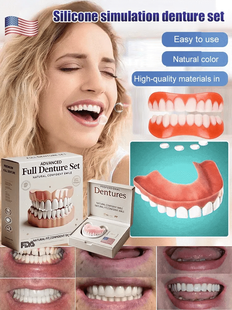 Denture Kit Warm-Water Moldable Upper & Lower Set