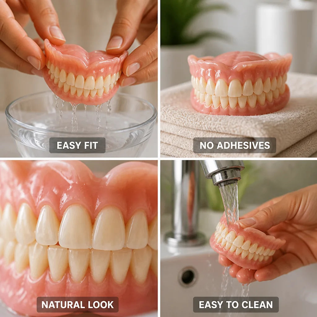 Denture Set Heat-Forming Custom Fit No Adhesive