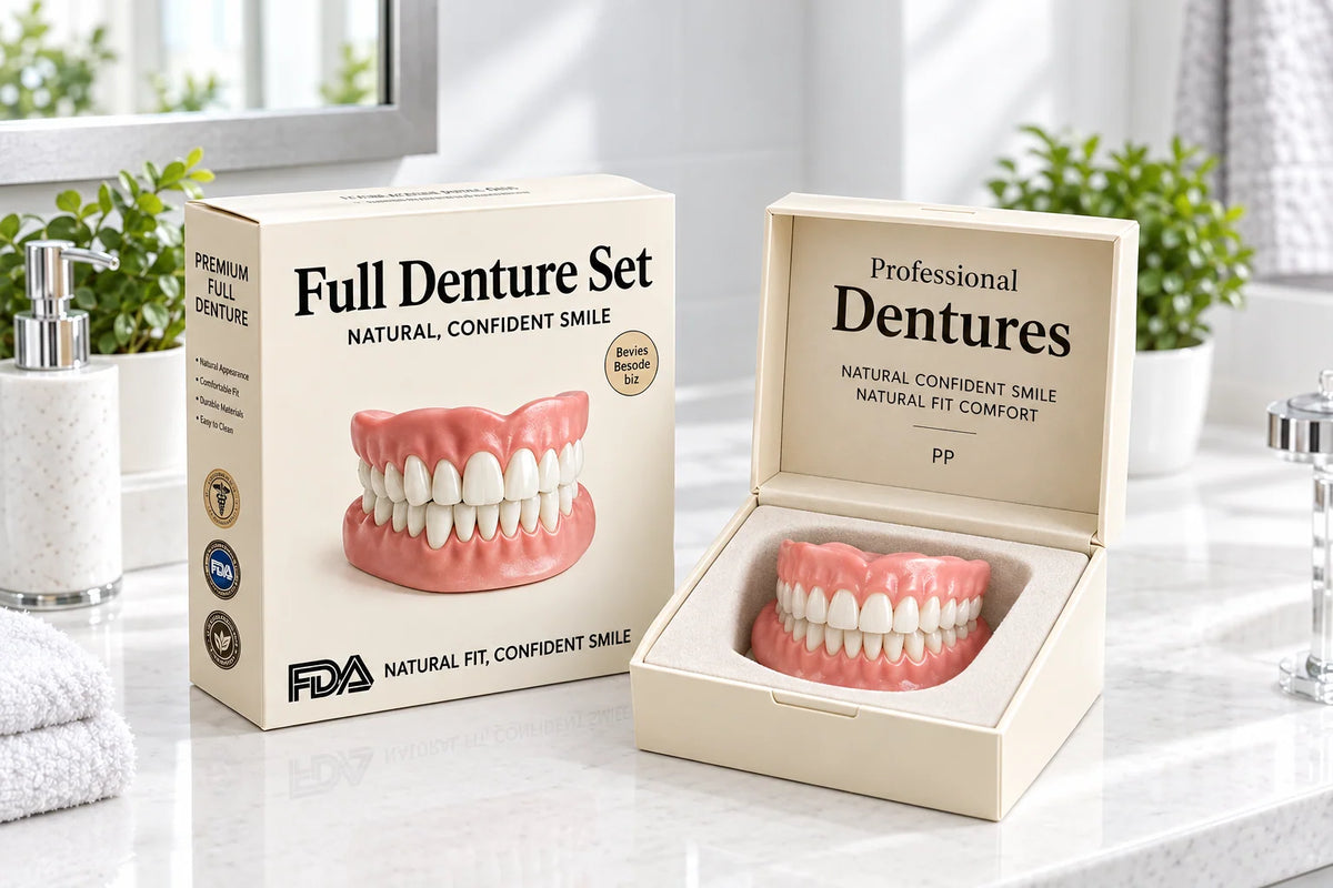 Denture Set Heat-Moldable Upper & Lower Jaw