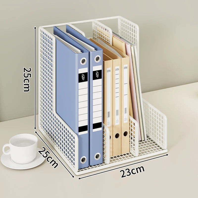 Desk File Organizer Metal Mesh Adjustable Dividers