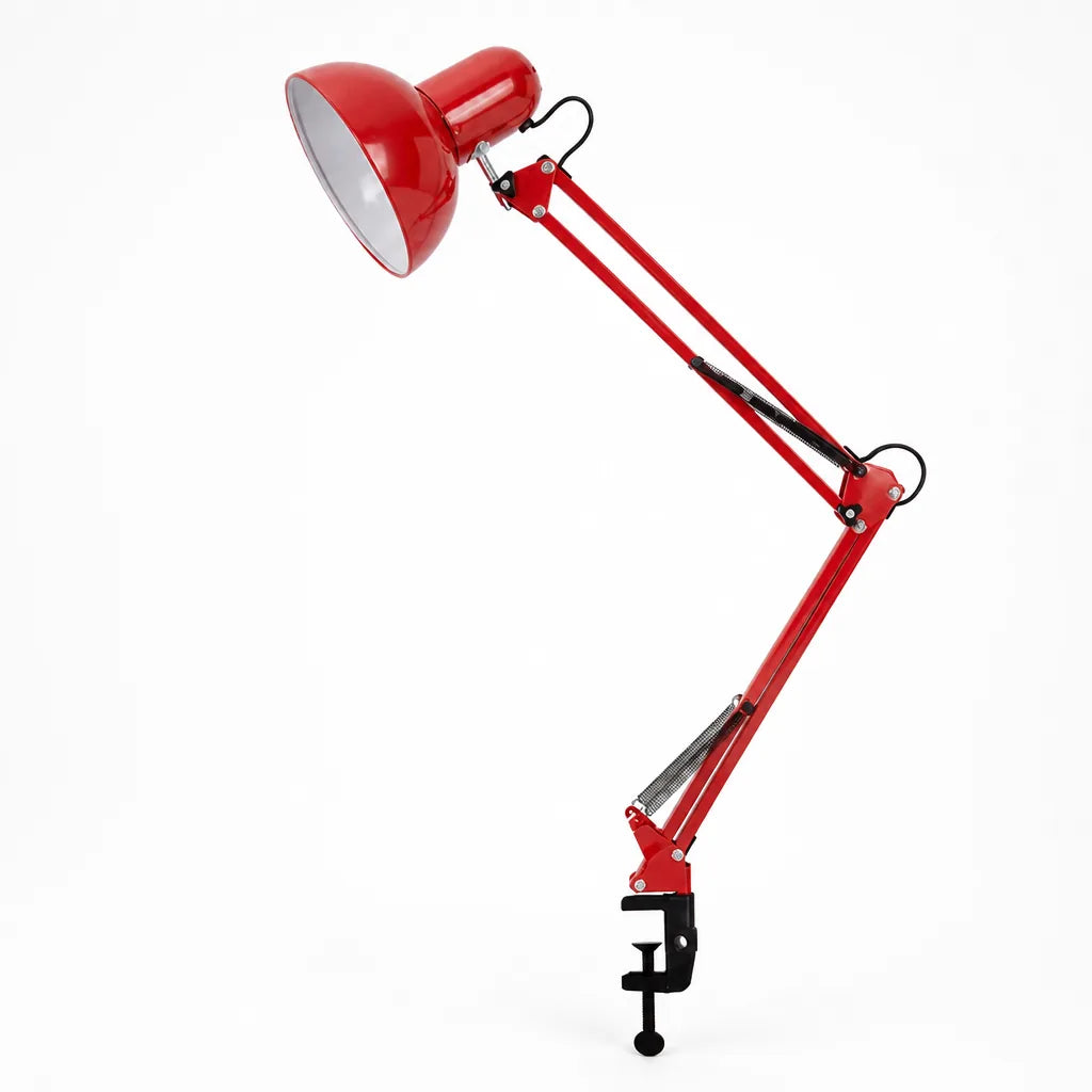 Desk Lamp Adjustable Arm Space-Saving Clamp