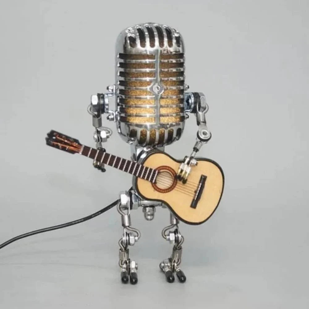 Desk Lamp Vintage Microphone Adjustable Energy-Saving