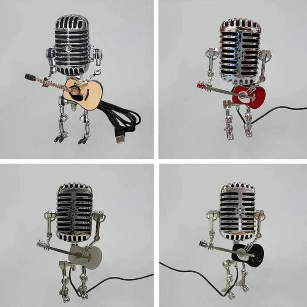 Desk Lamp Vintage Microphone Adjustable Energy-Saving