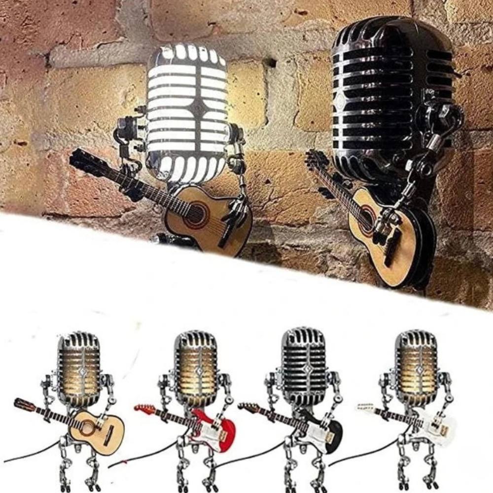 Desk Lamp Vintage Microphone Adjustable Energy-Saving