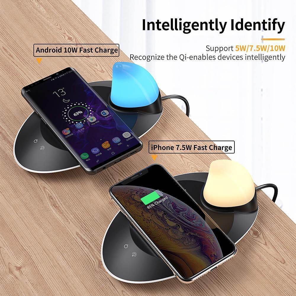 Desk Lamp Wireless Charging USB Port