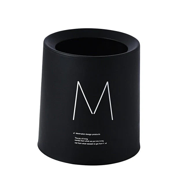 Desktop Waste Bin Double-Layer Compact Plastic