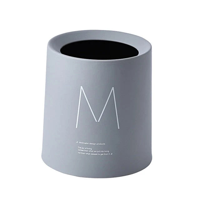 Desktop Waste Bin Double-Layer Compact Plastic