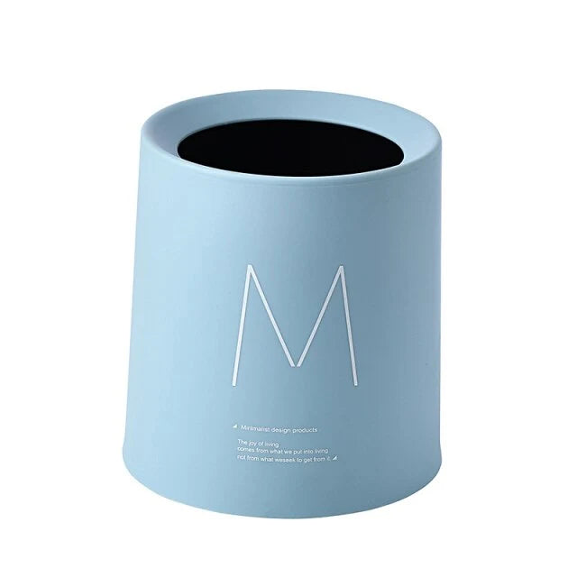 Desktop Waste Bin Double-Layer Compact Plastic
