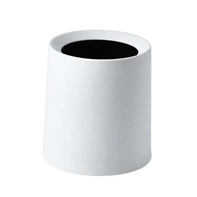 Desktop Waste Bin Double-Layer Compact Plastic