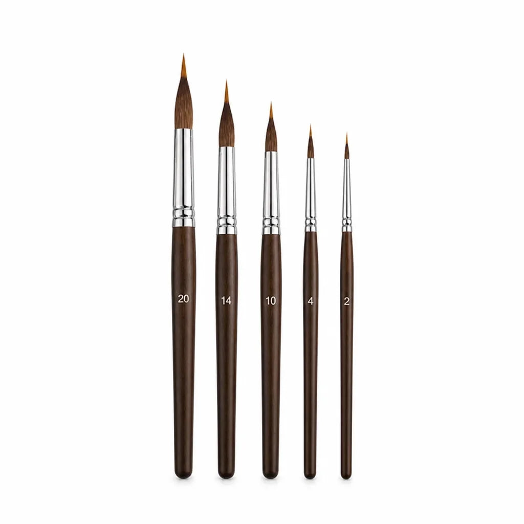 Detail Brush Set Pointed Tips & Synthetic Bristles