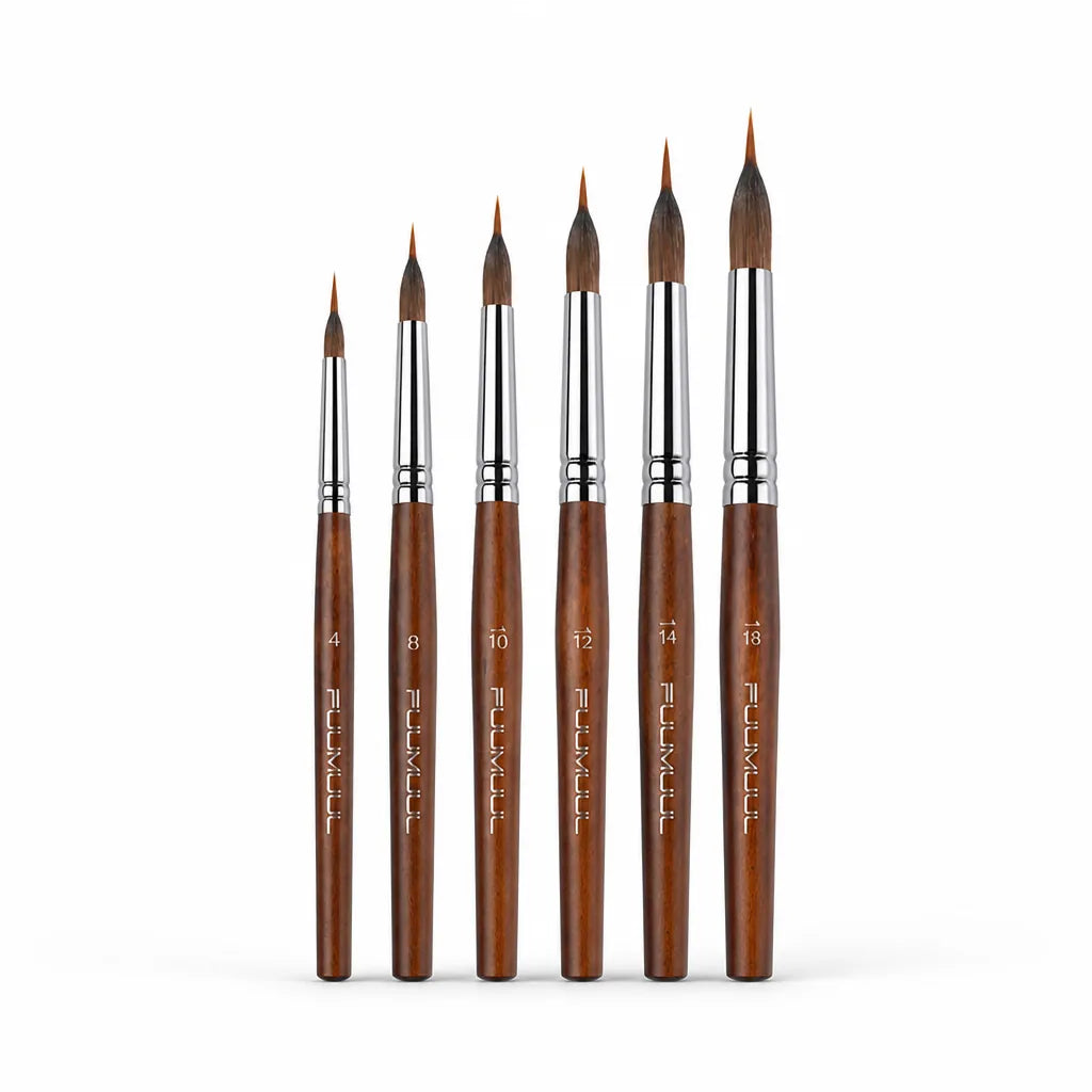 Detail Brush Set Pointed Tips & Synthetic Bristles