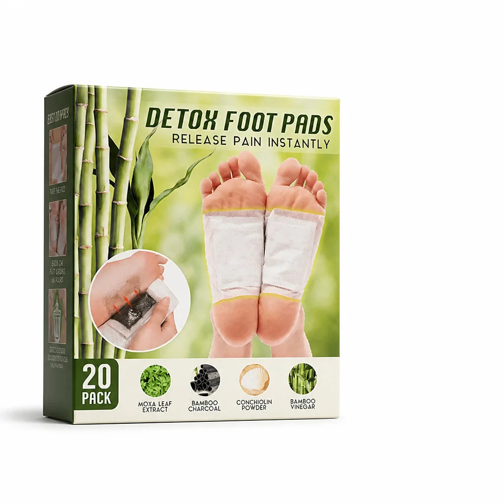 Detox Foot Pads Bamboo Vinegar & Lavender 20 Pack