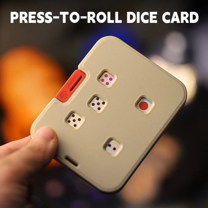 Dice Spinner Five D6 Wheels Battery-Free Pocket-Sized