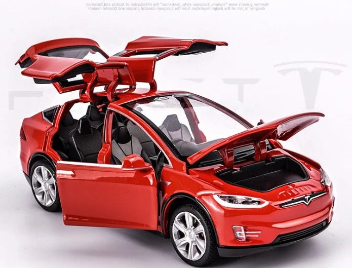 Diecast Toy Car Pull-Back Lights & Sound Six Doors