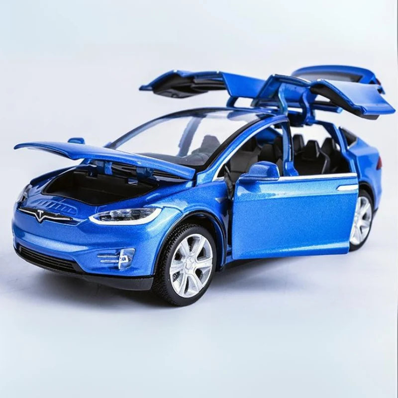Diecast Toy Car Pull-Back Lights & Sound Six Doors