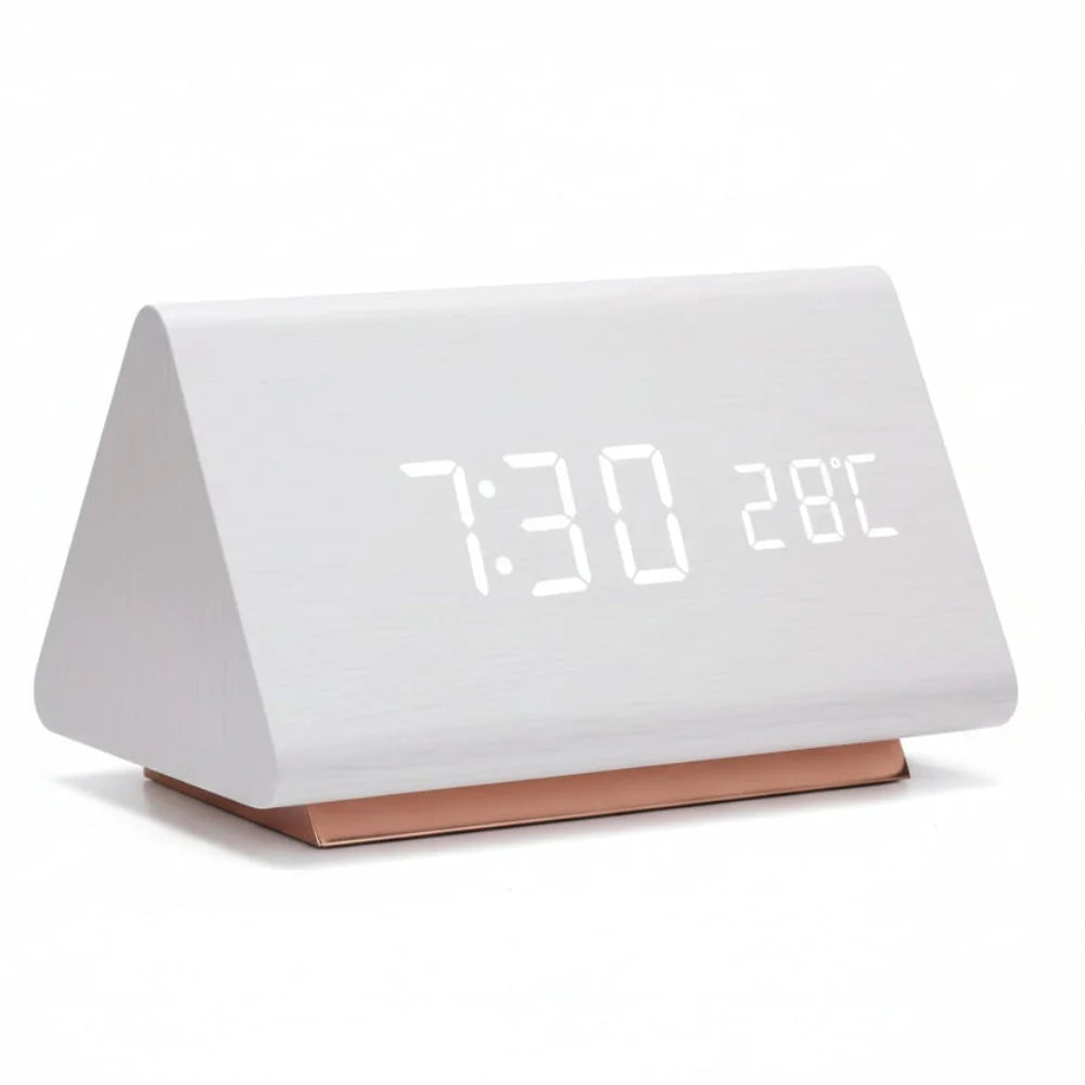 Digital Alarm Clock Time Date & Temperature Adjustable Dimmer