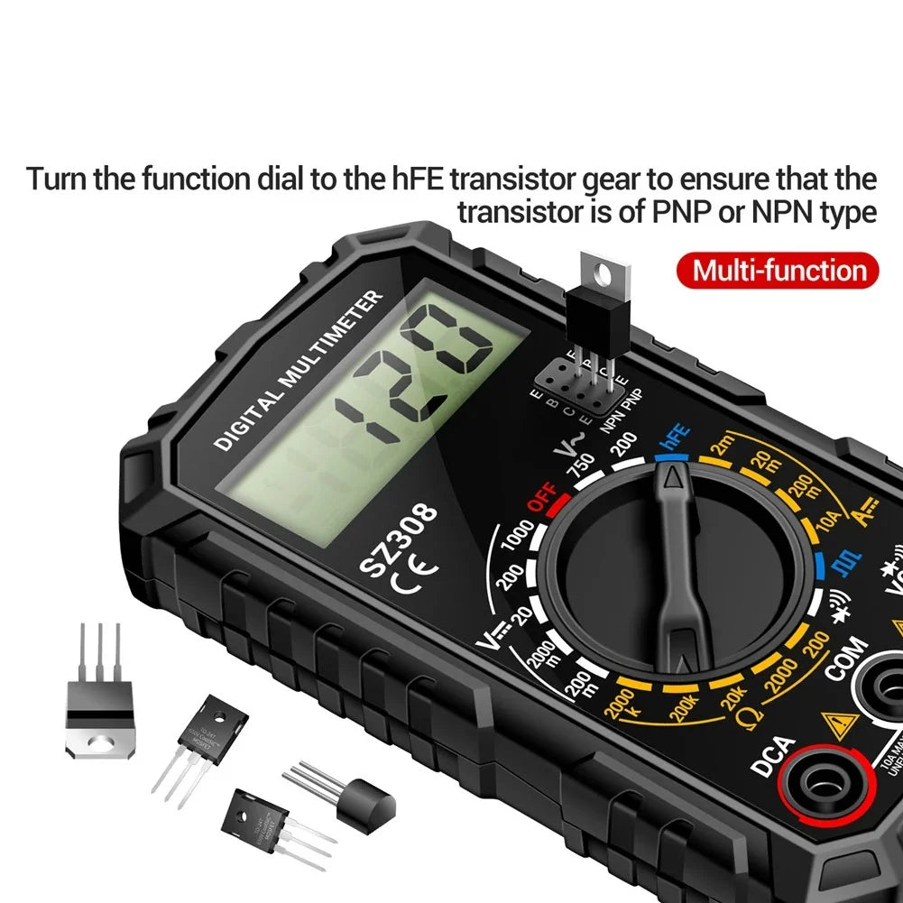 Digital Multimeter AC 750V DC 1000V 27.6 Inch Leads