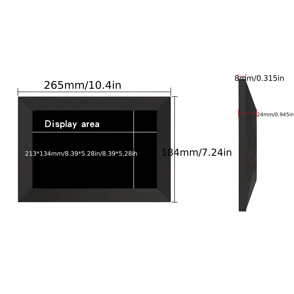 Digital Photo Frame WiFi HD Touchscreen 32GB Storage