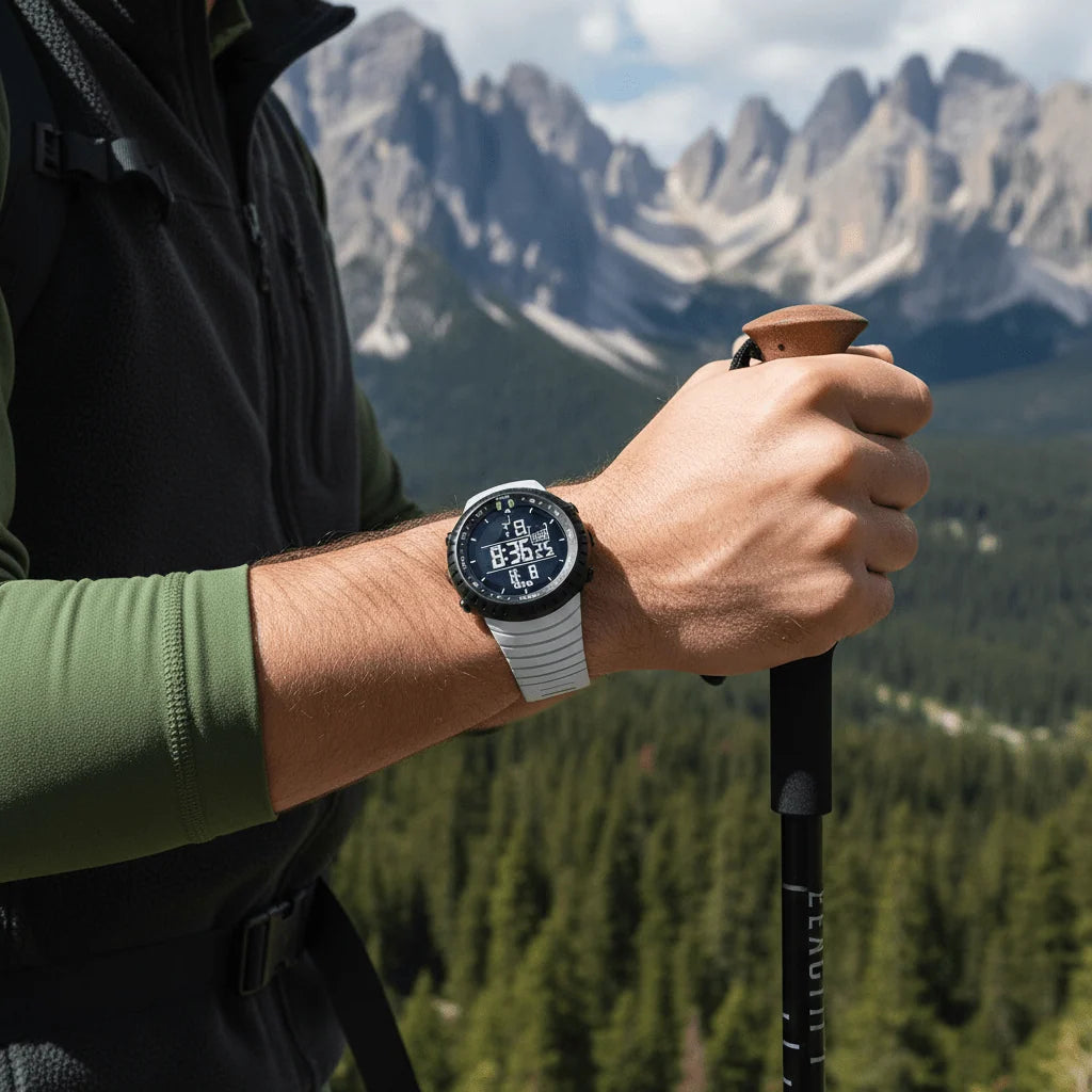 Digital Sports Watch Shock-Resistant Water-Resistant LED Backlight