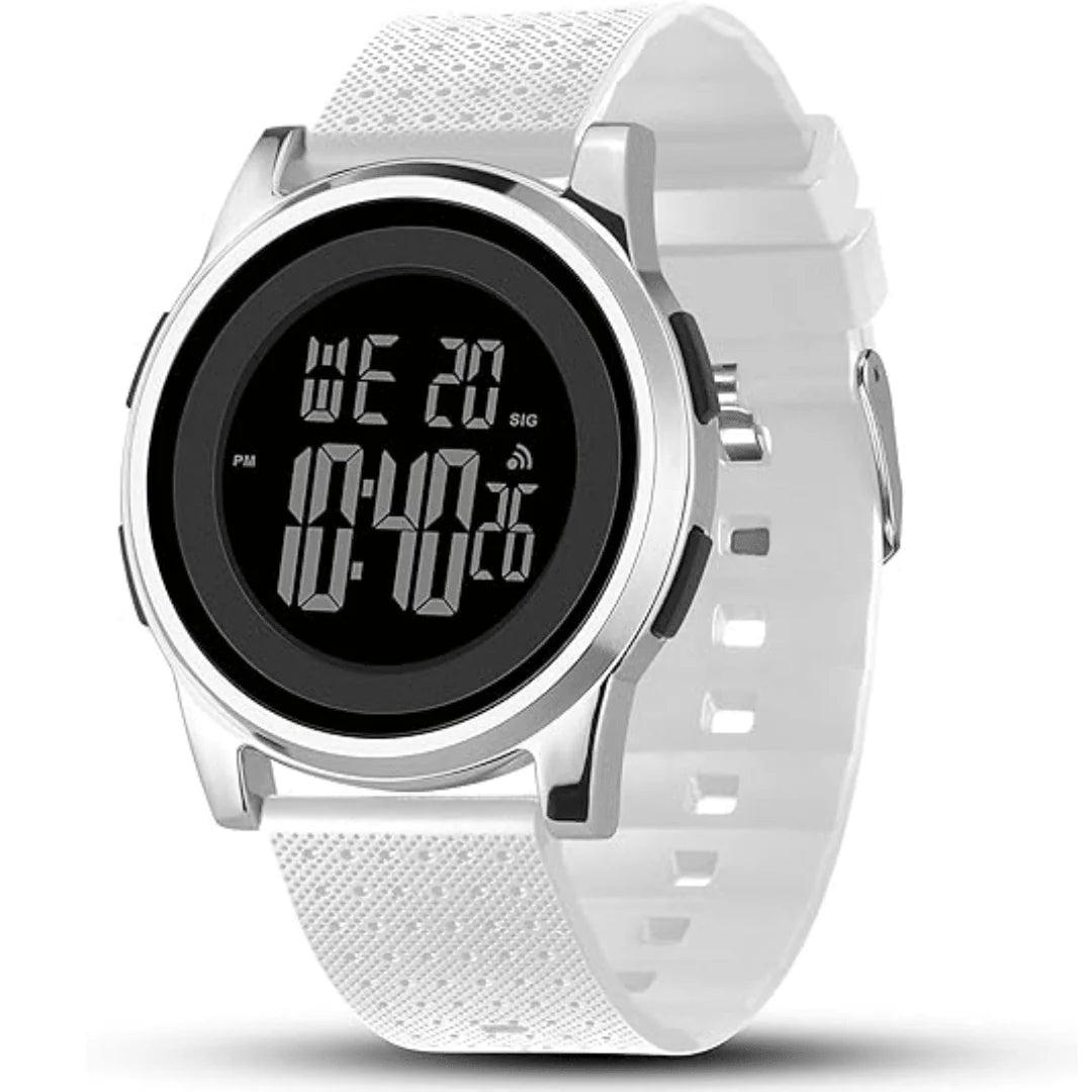 Digital Sports Watch Ultra-Thin Stainless Steel Band 164 Ft Water Resistant