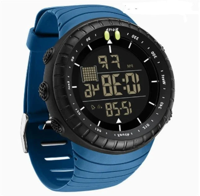 Digital Watch Waterproof & Shock-Resistant LED Backlight