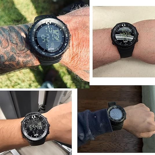Digital Watch Waterproof & Shock-Resistant LED Backlight