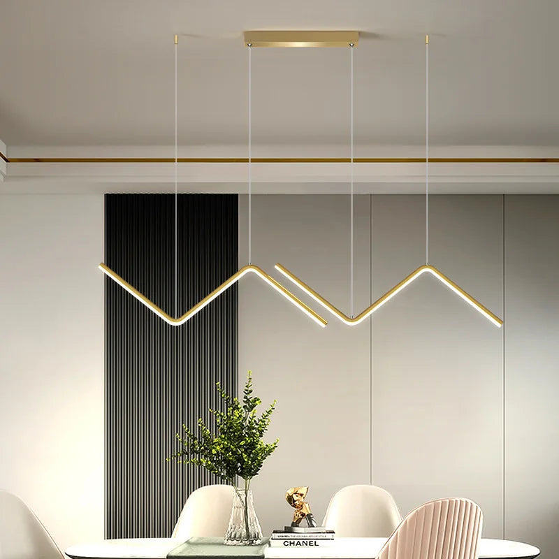Dining Pendant Light Spun Aluminium Lightweight & Adjustable Drop