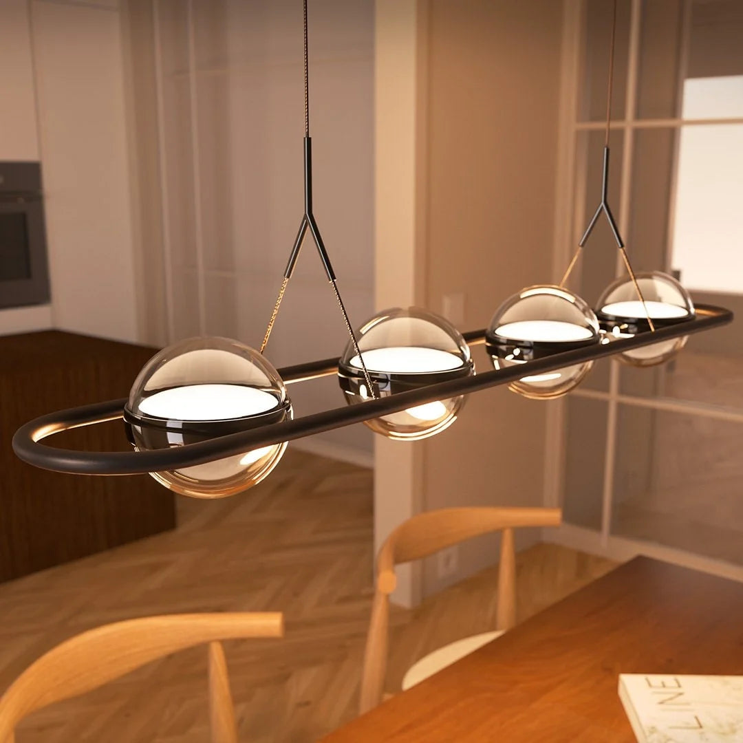 Dining Pendant Light Tool-Free Height-Adjustable Sleek Shade
