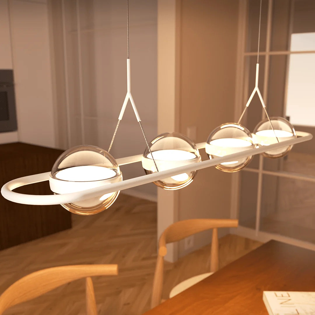 Dining Pendant Light Tool-Free Height-Adjustable Sleek Shade