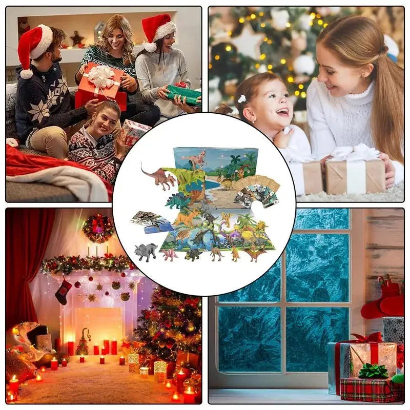 Dinosaur Advent Calendar 24 Figures Play Mat & Cards