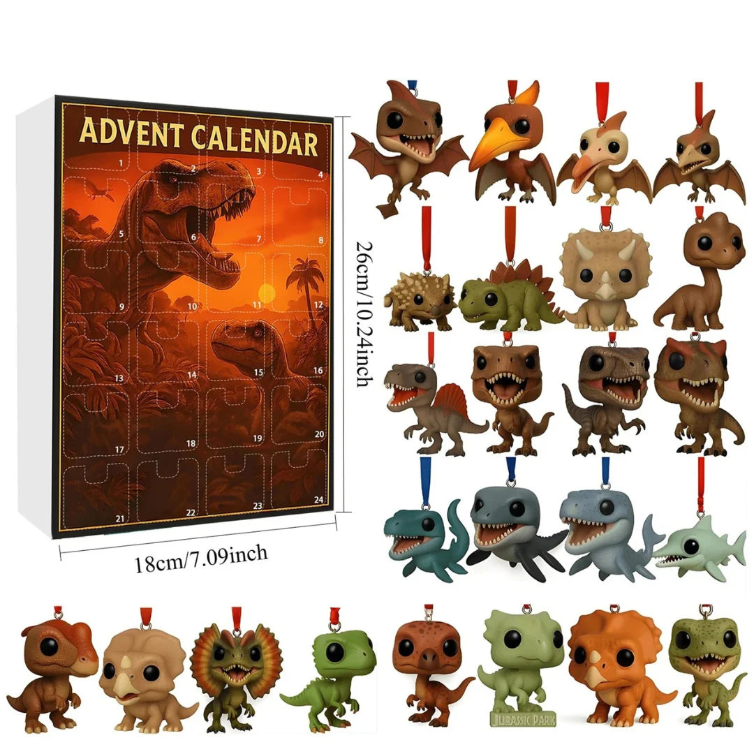 Dinosaur Advent Calendar 24 Plastic Figures Educational Facts