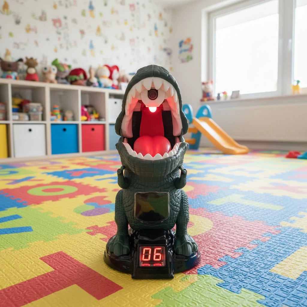Dinosaur Shooting Game Soft Foam Balls Battery-Powered Target