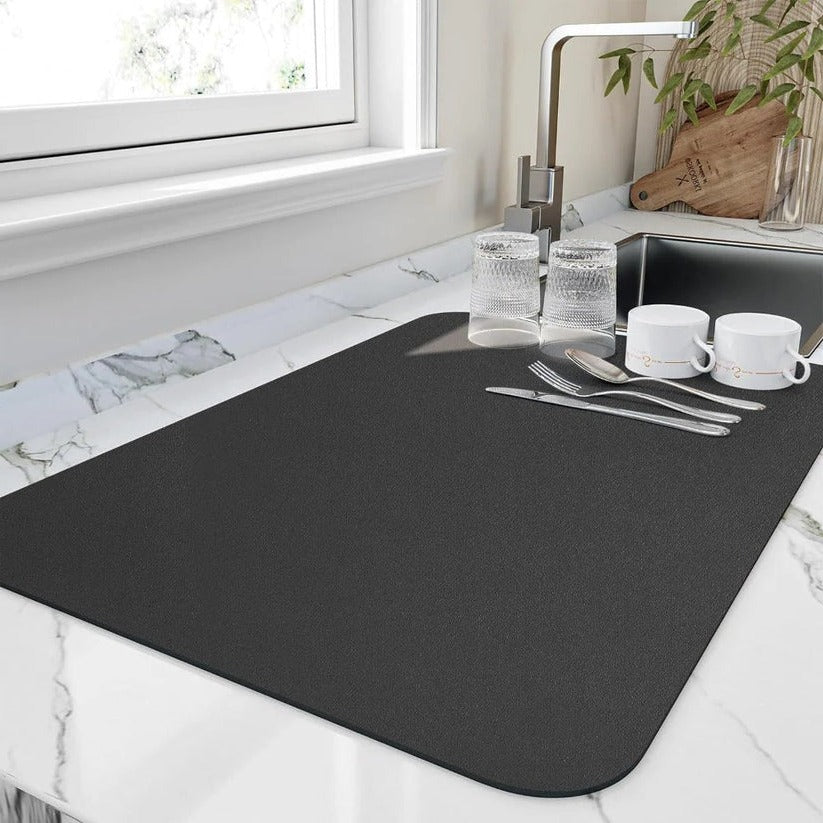 Dish Drying Mat Porous Microfiber Quick-Drying