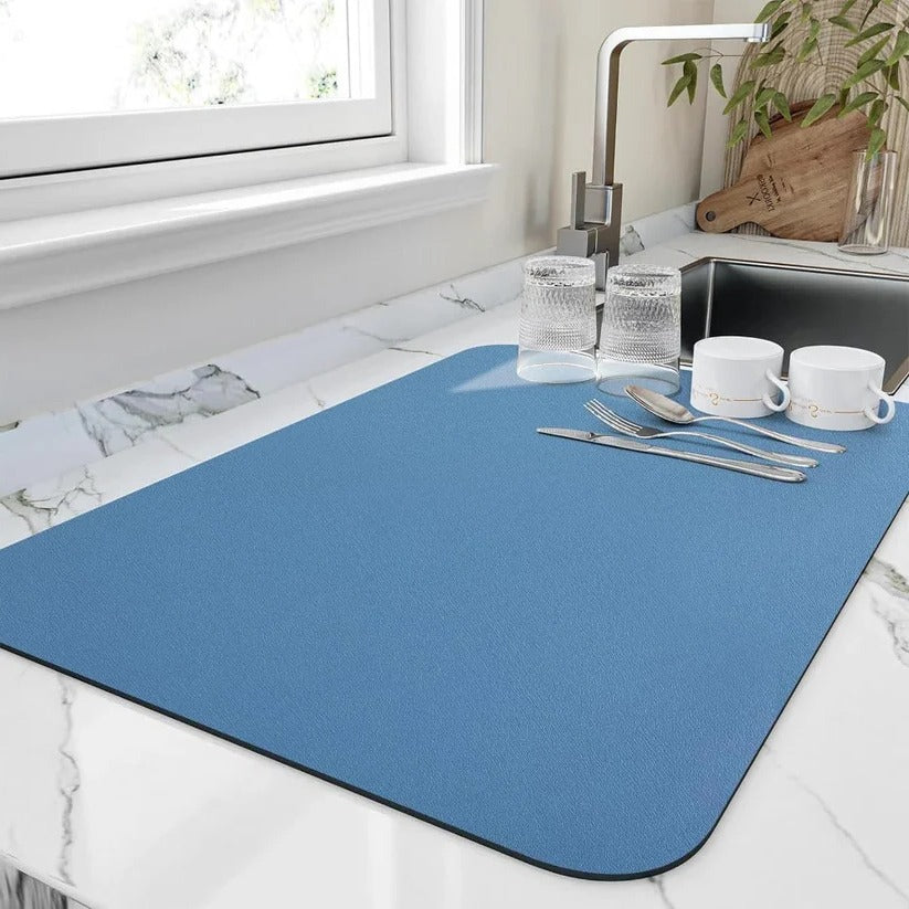 Dish Drying Mat Porous Microfiber Quick-Drying