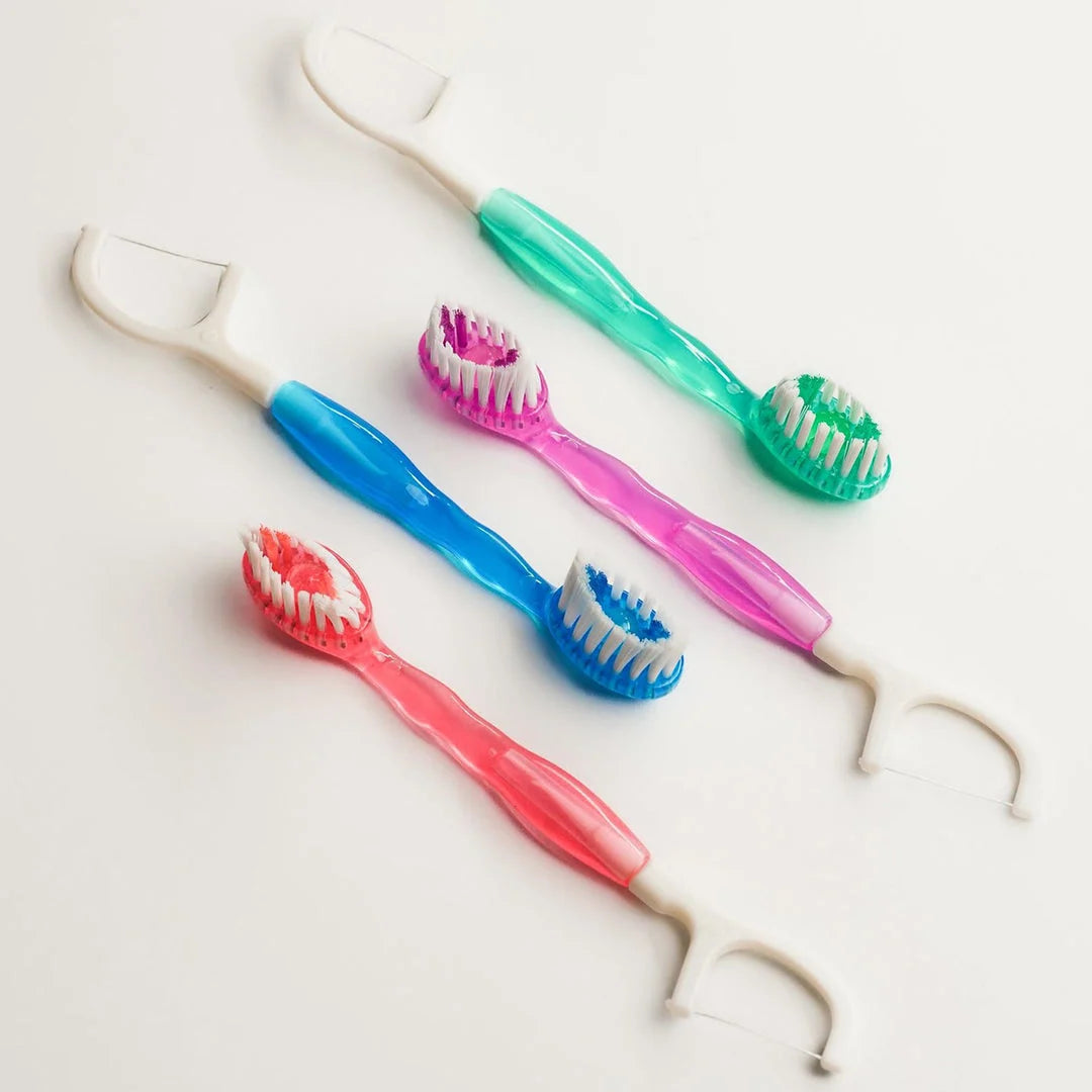 Disposable Toothbrushes Pre-Pasted No-Rinse Set of 16