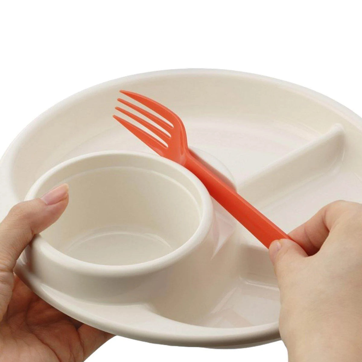 Divided Dinner Plate Portion Control Dishwasher & Microwave Safe