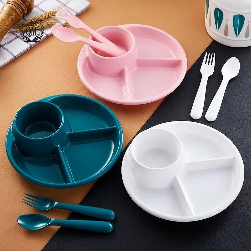 Divided Plate Polypropylene Portion Control 8.27-Inch Diameter