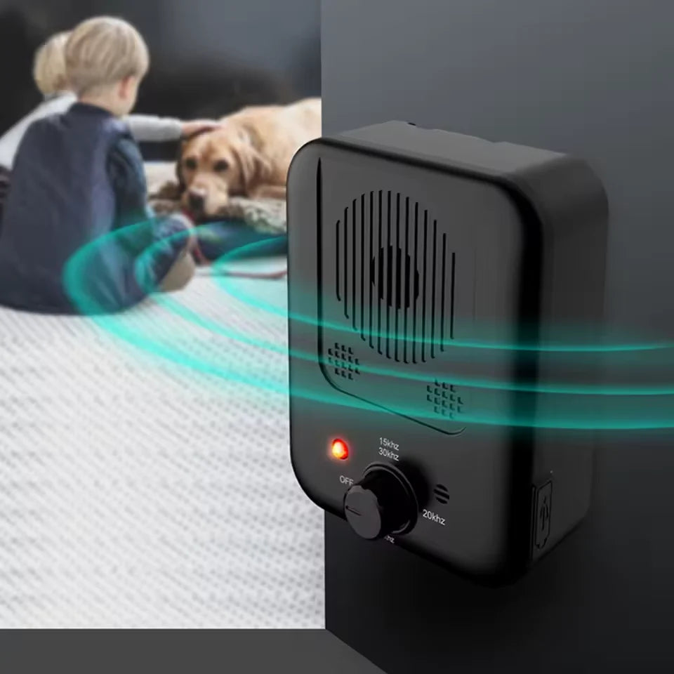 Dog Bark Stopper Ultrasonic 3-Level USB Rechargeable Waterproof
