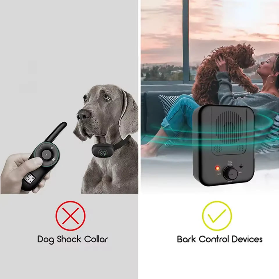 Dog Bark Stopper Ultrasonic 3-Level USB Rechargeable Waterproof