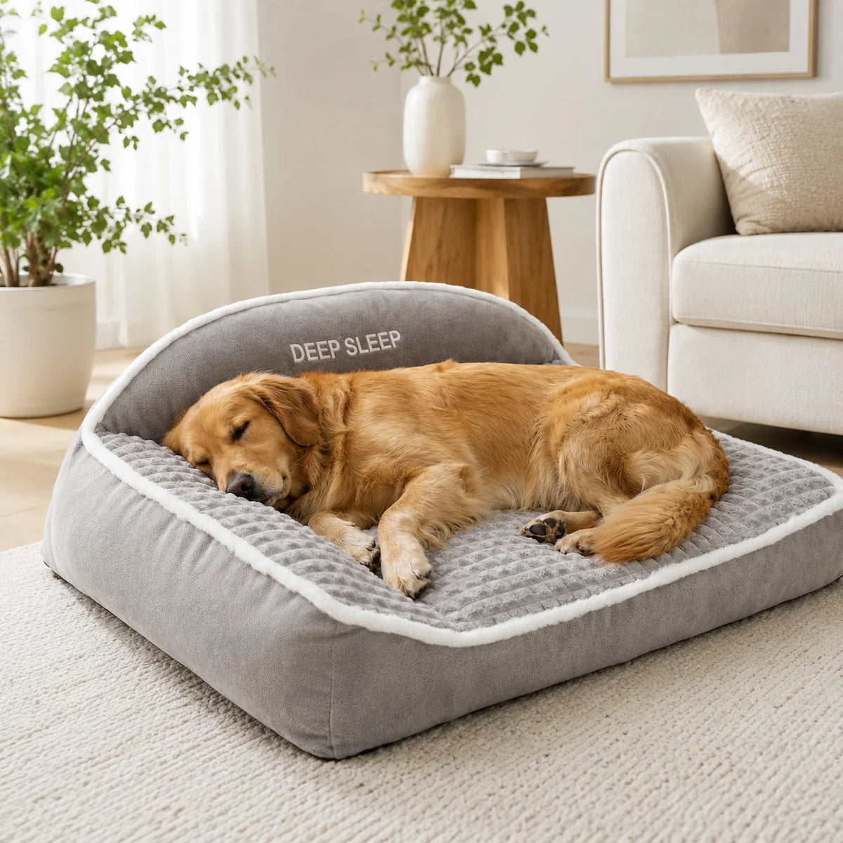 Dog Bed Orthopedic Memory Foam Removable Washable Cover