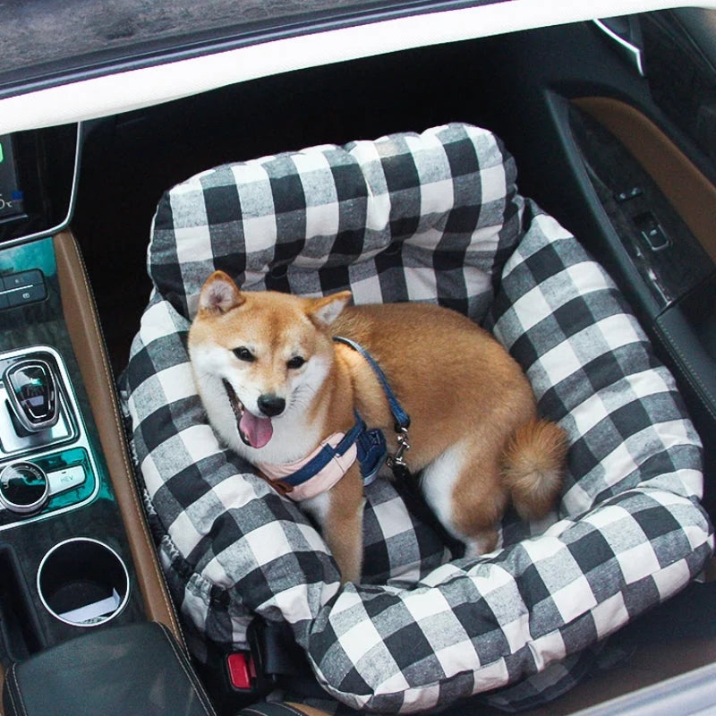 Dog Booster Seat Padded Adjustable Straps & Tether