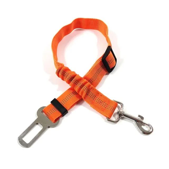 Dog Car Safety Belt Adjustable Nylon With Shock Absorber