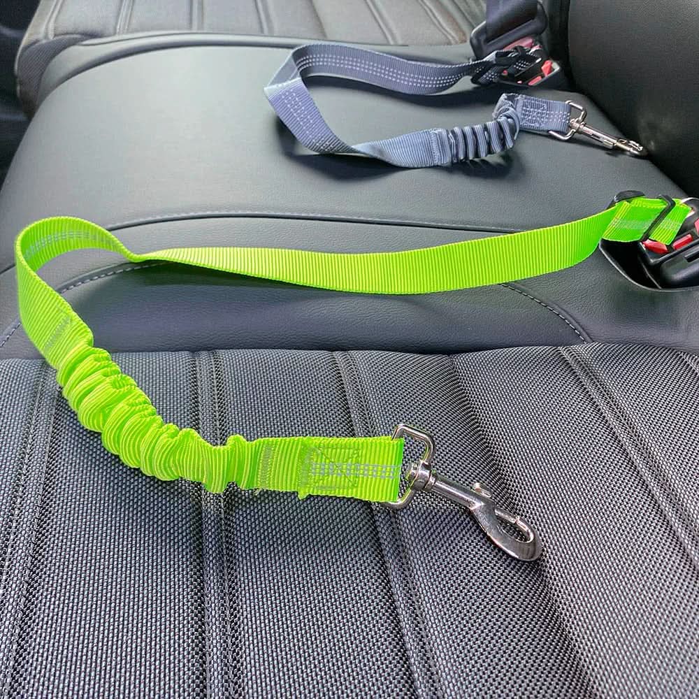 Dog Car Safety Belt Adjustable Nylon With Shock Absorber