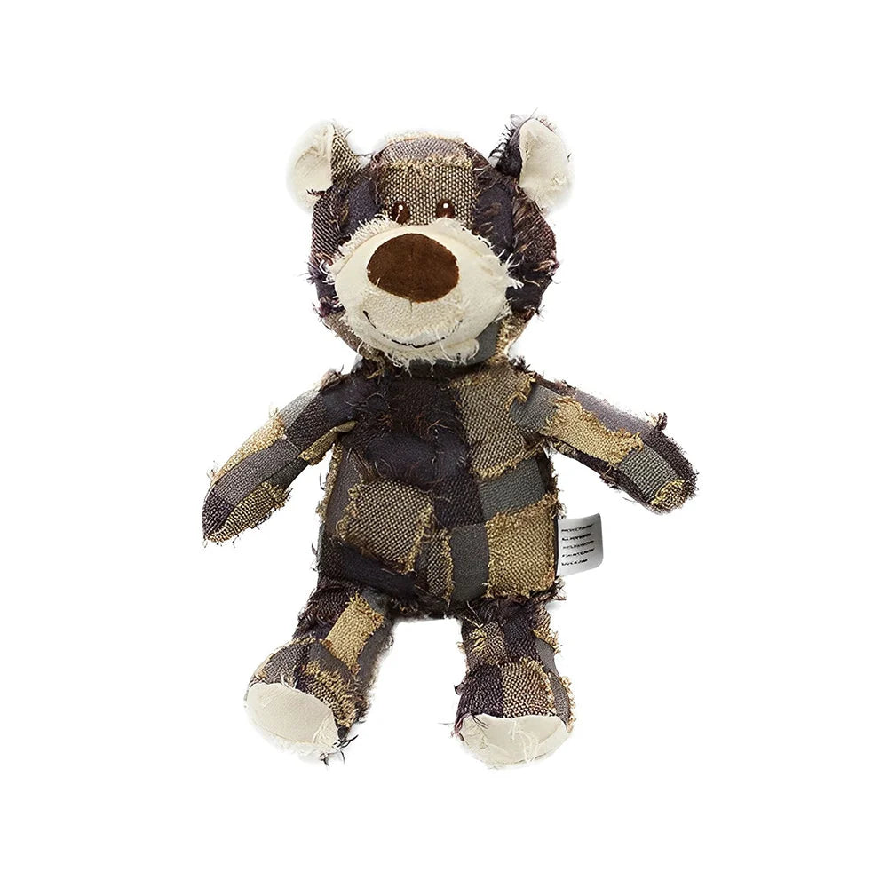 Dog Chew Toy Chew-Resistant Cotton Plush & Squeaker