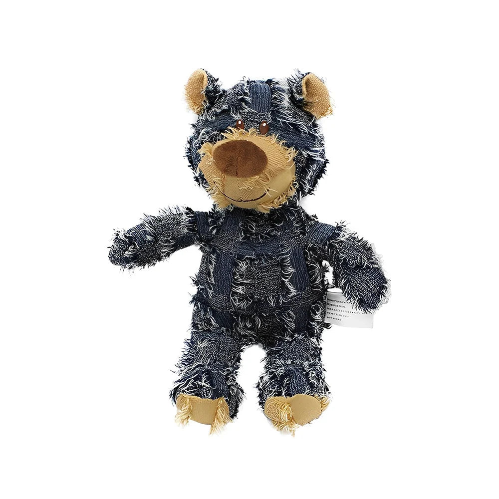 Dog Chew Toy Chew-Resistant Cotton Plush & Squeaker