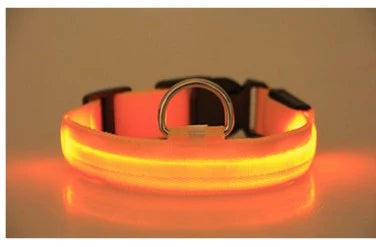 Dog Collar LED Light USB-Rechargeable & Adjustable